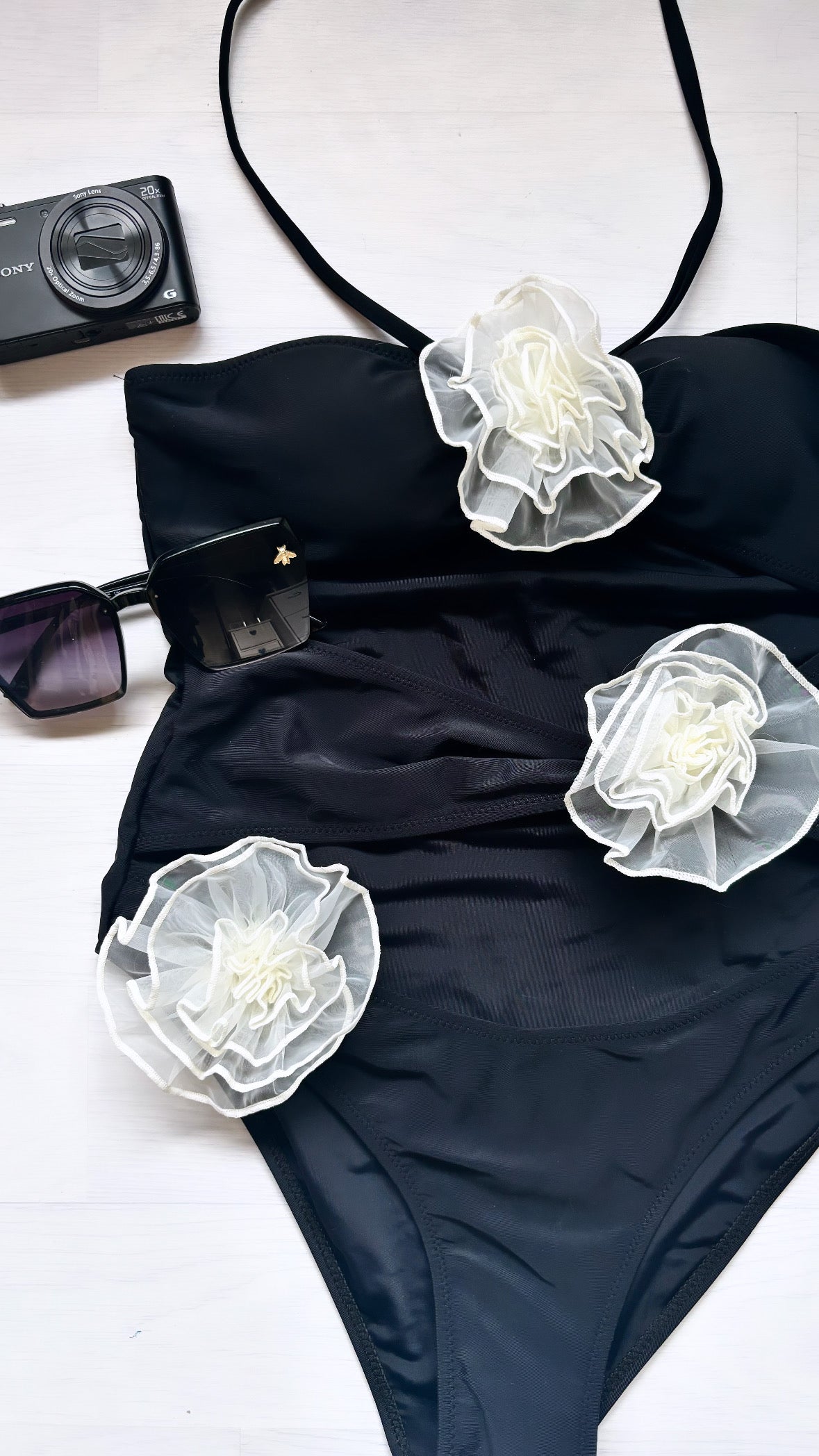 Rose swimsuit - Black